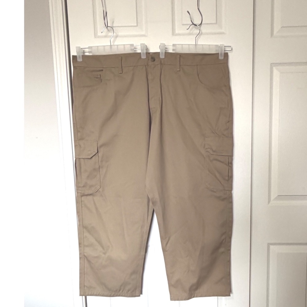 LAPCO FR Flame Resistant Cargo Work Pants Khaki 48x30 CAT 2 NFPA 2112 Cotton